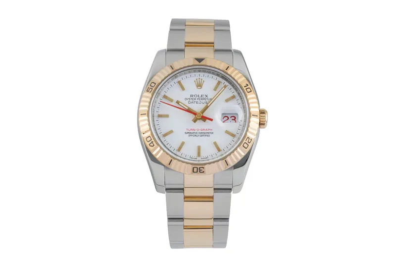 Rolex Datejust Turn-O-Graph steel / gold automatic men's watch 116263 [2602309]