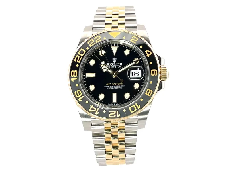 Rolex GMT-Master II Edelstahl Gelbgold 126713GRNR