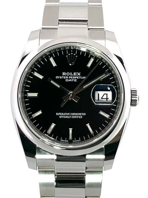Rolex Oyster Perpetual Date 34 115200 Schwarz 2022