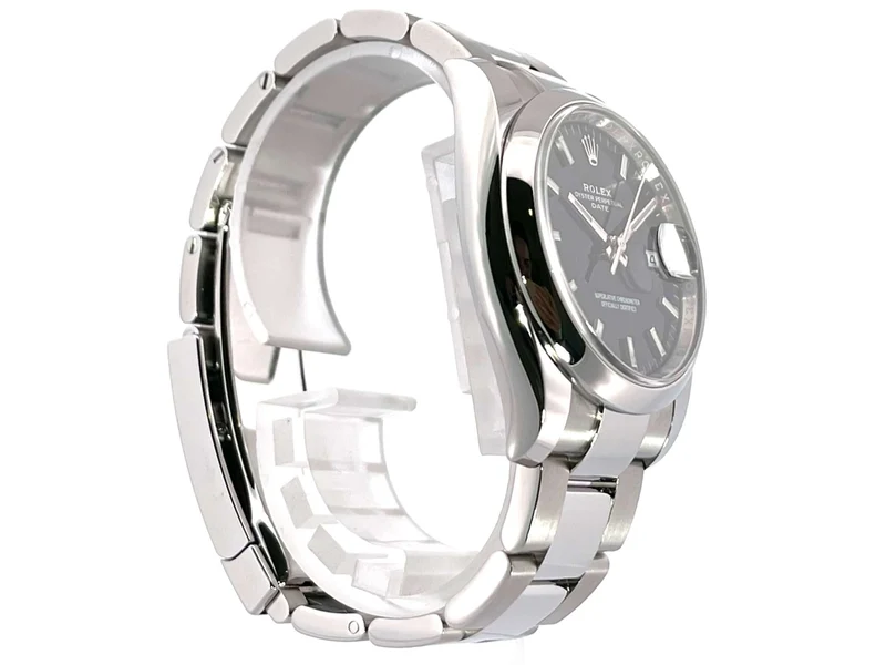 Rolex Oyster Perpetual Date 34 115200 Schwarz 2022