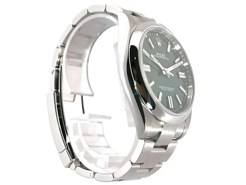 Rolex Oyster Perpetual 41 Ref. 124300 Green ungetragen 2020