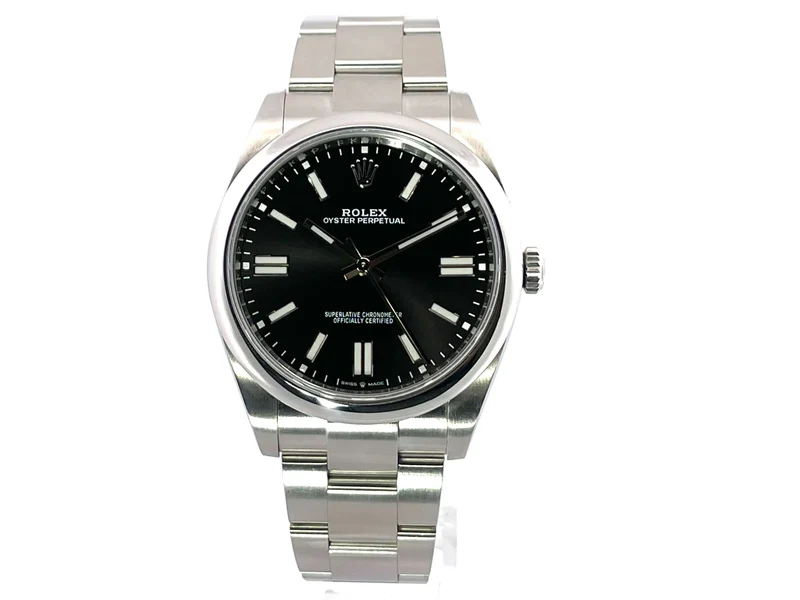 Rolex Oyster Perpetual 41 Ref. 124300 Schwarz aus 2020 ungetragen