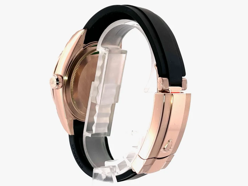 Rolex Sky-Dweller 326235 Everose-Gold Oysterflex Rhodium verklebt