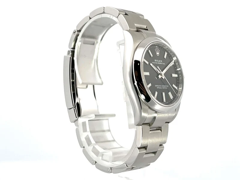 Rolex Oyster Perpetual 34 mm 124200 Schwarz ungetragen aus 11-2020