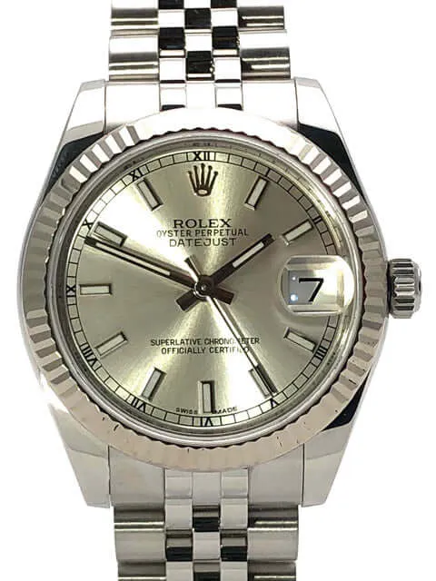 Rolex Oyster Datejust 31 178274 Silber Jubile-Band LC100 aus 2019 ungetragen