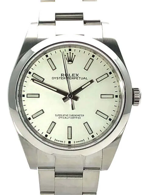 Rolex Oyster Perpetual 39 114300 Weiß aus 2020