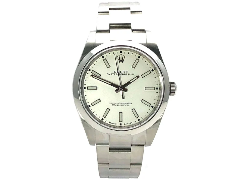Rolex Oyster Perpetual 39 114300 Weiß aus 2020
