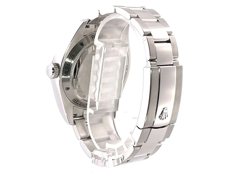 Rolex Milgauss 116400 weißes Zifferblatt aus 2010 LC100