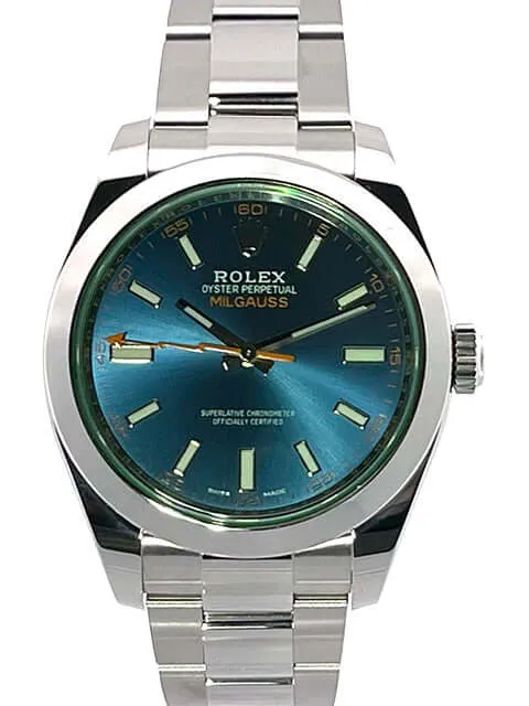 Rolex Oyster Perpetual Milgauss 116400GV Blue aus 2020