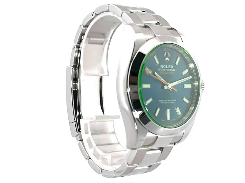 Rolex Oyster Perpetual Milgauss 116400GV Blue aus 2020