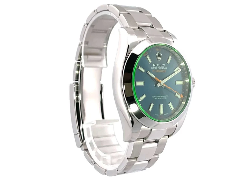 Rolex Oyster Perpetual Milgauss GV Blue 116400GV aus 2015 Service 2022