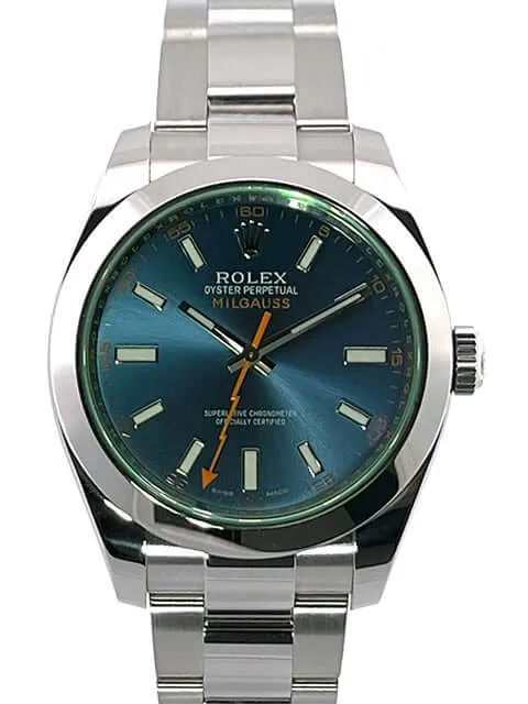 Rolex Oyster Perpetual Milgauss 116400GV Blue aus 2016