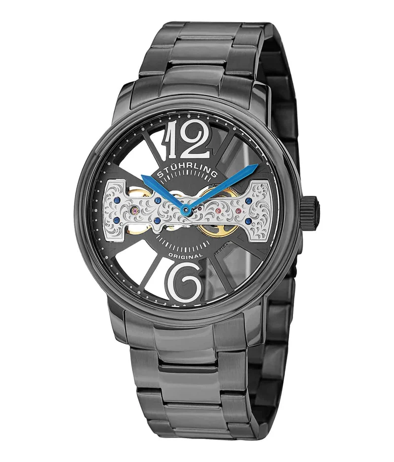 Stührling Winchester County Elite 785B Hand-wind 46mm Skeleton