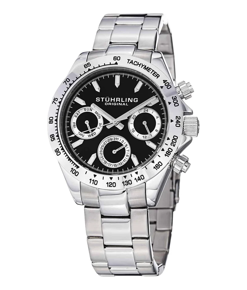 Stührling Triumph Elite 525 Quartz 42mm Chronograph