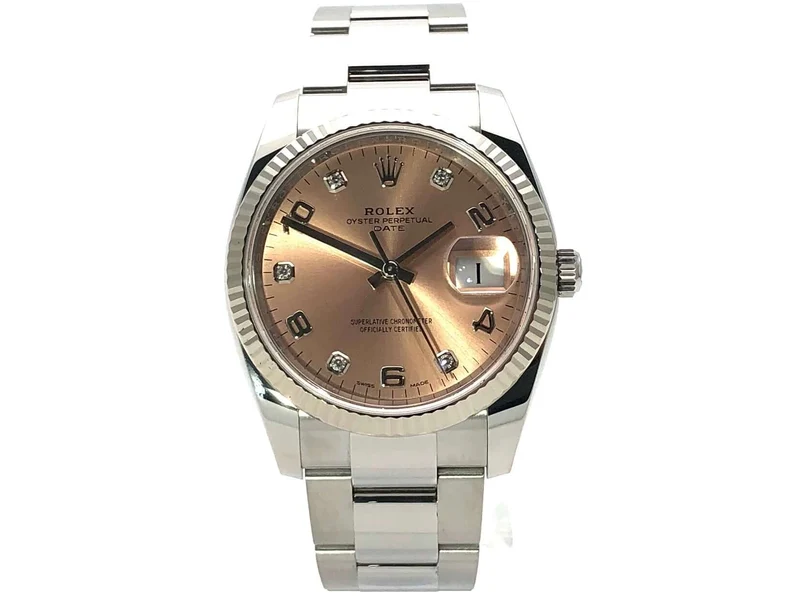 Rolex Oyster Perpetual Date 34 115234 Pink DIA ungetragen 2019 LC100
