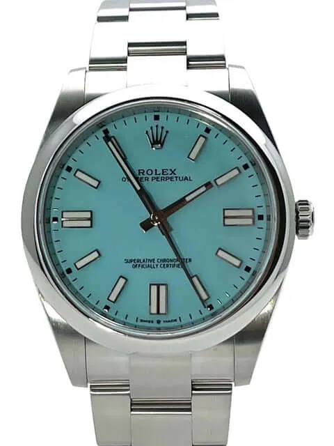 Rolex Oyster Perpetual 41 Ref. 124300 Türkisblau