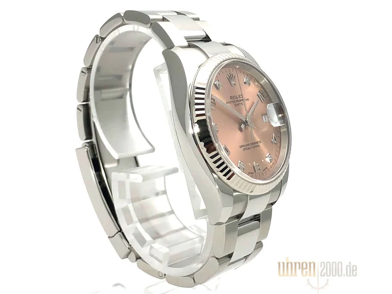 Rolex Oyster Perpetual Date 34 115234 Pink DIA ungetragen 2020