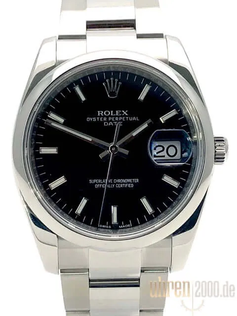 Rolex Oyster Perpetual Date 34 115200 Schwarz aus 2016
