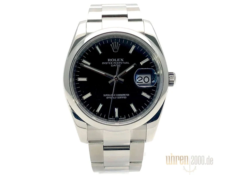Rolex Oyster Perpetual Date 34 115200 Schwarz aus 2016