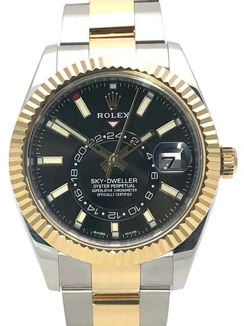 Rolex Sky-Dweller 326933 Schwarz aus 2018 ungetragen