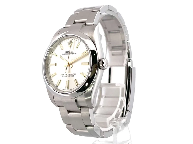 Rolex Oyster Perpetual 34 mm 124200 Silber