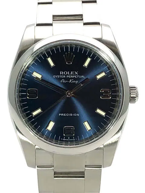 Rolex Oyster Perpetual 34 Air King 114200 Blau LC100