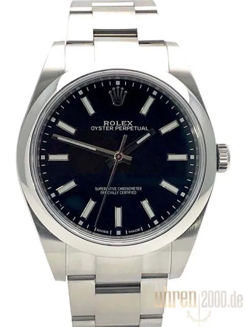 Rolex Oyster Perpetual 39 114300 Schwarz ungetragen aus 2018