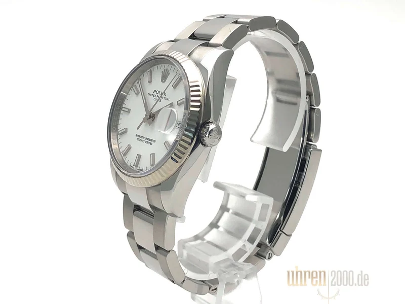 Rolex Oyster Perpetual Date 34 Weiß 115234 aus 2017
