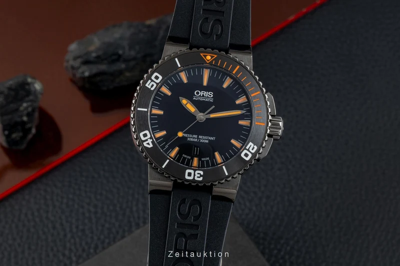 Oris Aquis Date steel automatic men's watch 01 733 7653 4259-07 4 26 34GEB LP: 1800EUR [2602042]