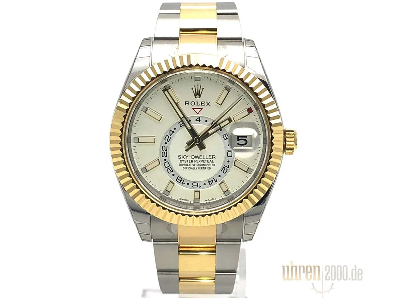 Rolex Sky-Dweller 326933 Weiß aus 2017 verklebt