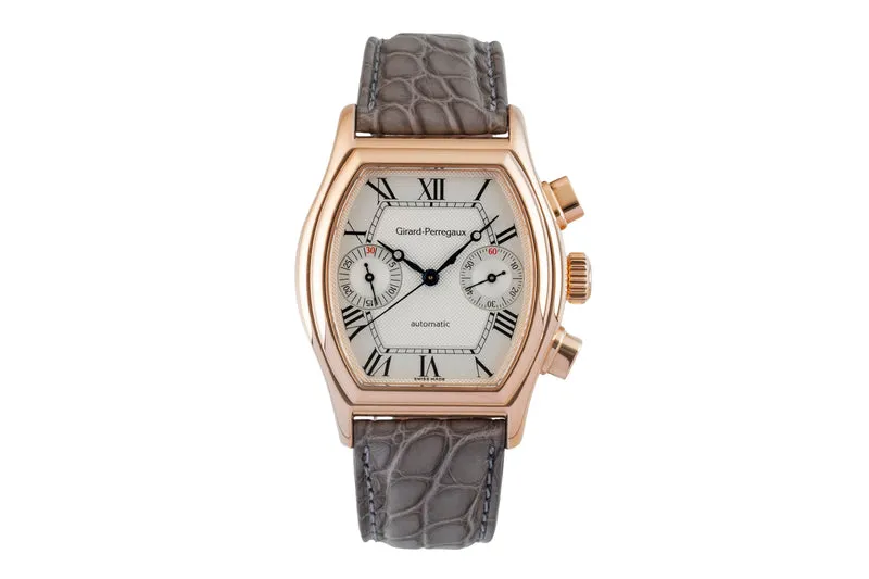Girard Perregaux Richeville chronograph 18 ct red gold automatic men's watch 2750 [2602319]