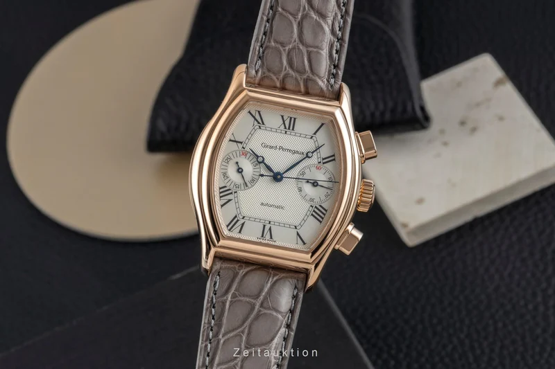 Girard Perregaux Richeville chronograph 18 ct red gold automatic men's watch 2750 [2602319]