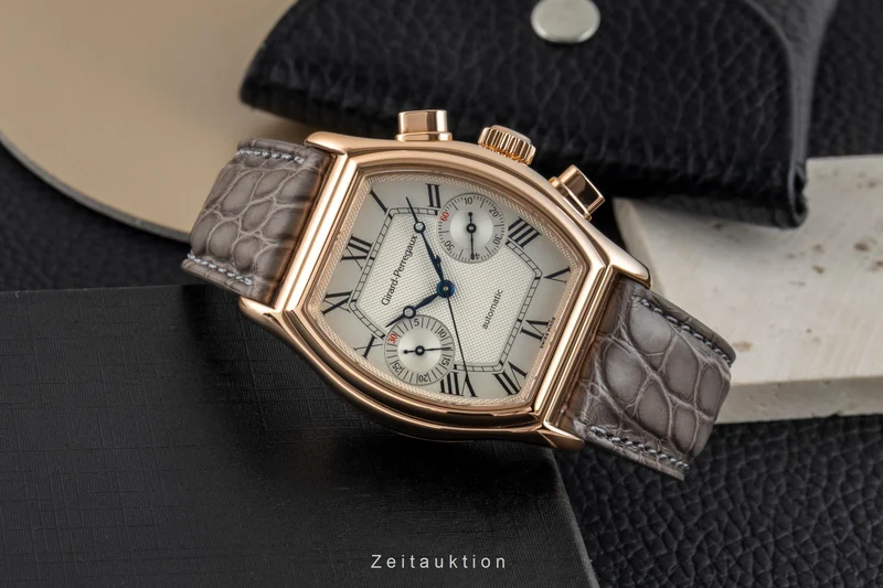 Girard Perregaux Richeville chronograph 18 ct red gold automatic men's watch 2750 [2602319]