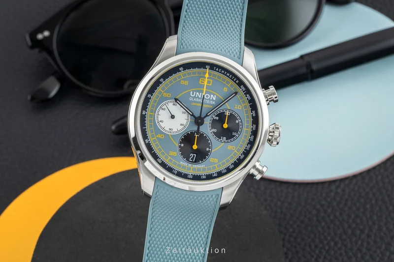Union Glashütte Belisar chronograph steel automatic men's watch D009.427.17.042.09 Limited [2602360]