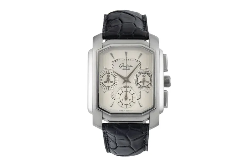 Glashütte Senator chronograph steel automatic men's watch 39-31-06-04-04 [2601416]