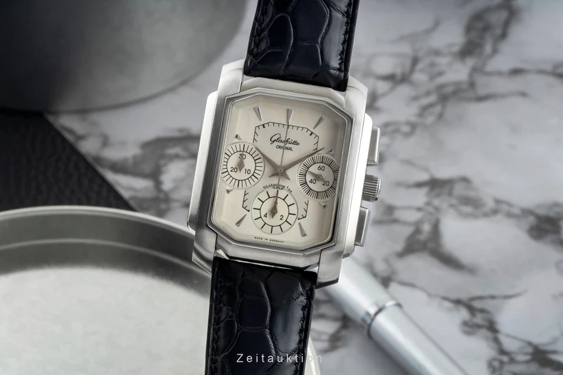 Glashütte Senator chronograph steel automatic men's watch 39-31-06-04-04 [2601416]