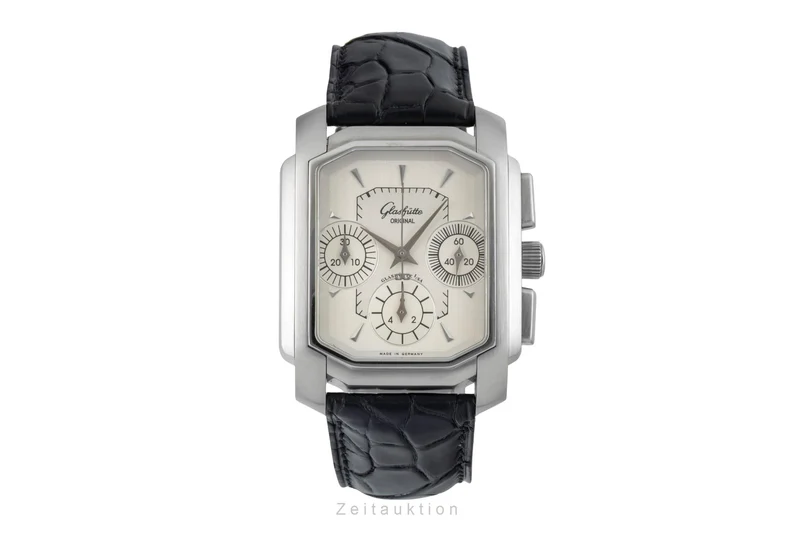 Glashütte Senator chronograph steel automatic men's watch 39-31-06-04-04 [2601416]