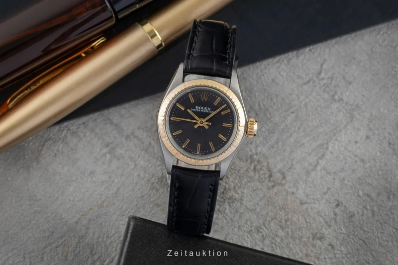 Rolex Oyster Perpetual steel / gold automatic women's watch 6804 Vintage [2601369]