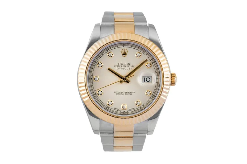 Rolex Datejust steel / gold automatic men's watch 116333 [2601194]