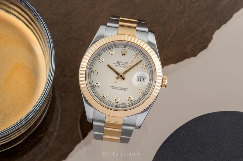 Rolex Datejust steel / gold automatic men's watch 116333 [2601194]