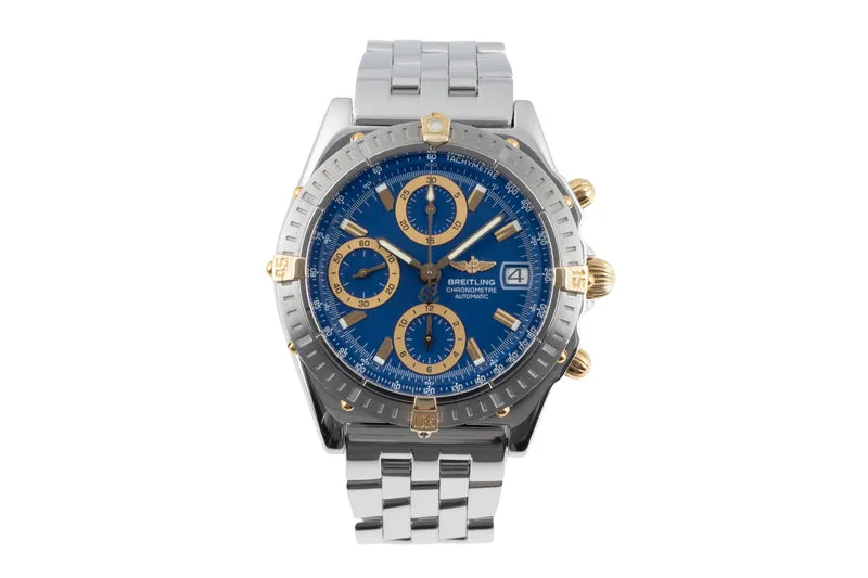 Breitling Chronomat chronograph steel / gold automatic men's watch B13352 [2601940]