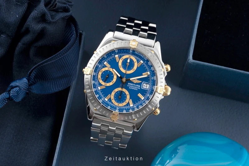 Breitling Chronomat chronograph steel / gold automatic men's watch B13352 [2601940]
