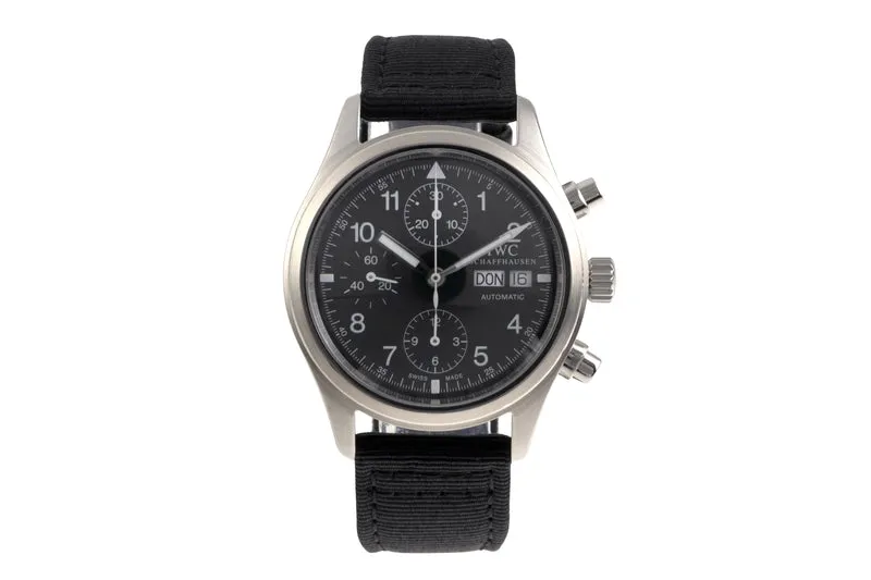 IWC Fliegerchronograph chronograph steel automatic men's watch IW370601 LP: 7800EUR [2601826]
