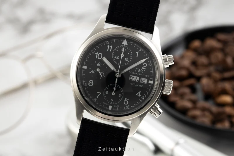 IWC Fliegerchronograph chronograph steel automatic men's watch IW370601 LP: 7800EUR [2601826]