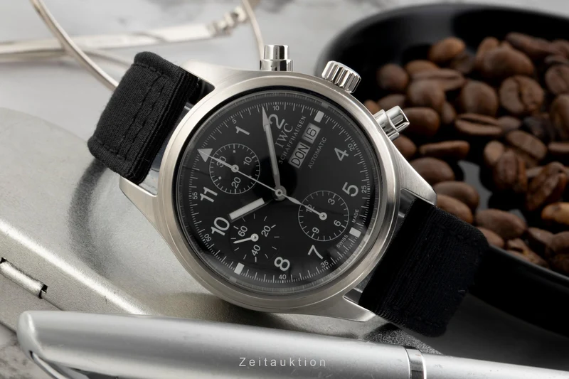IWC Fliegerchronograph chronograph steel automatic men's watch IW370601 LP: 7800EUR [2601826]