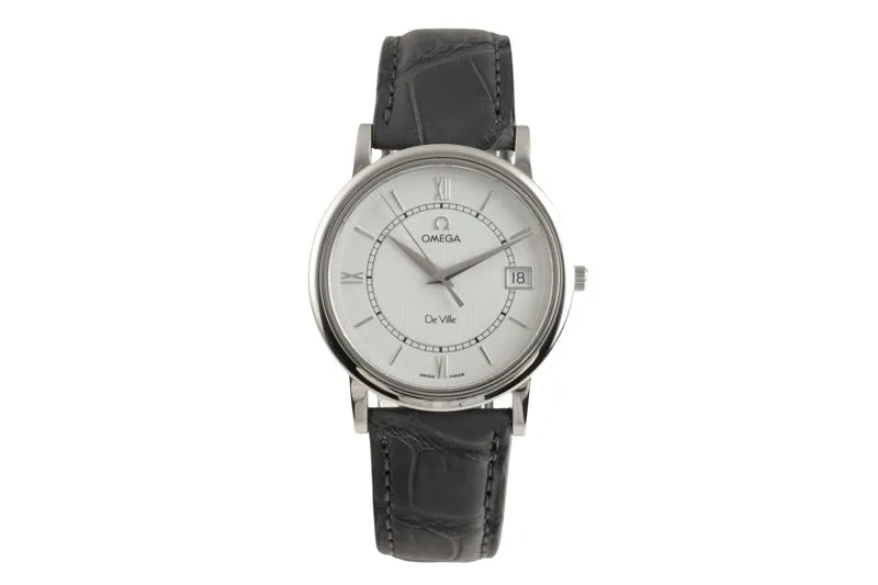 Omega De Ville steel quartz men's watch 196.3532 [2601936]