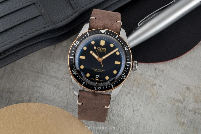 Oris Divers Sixty-Five steel / bronze automatic men's watch 01 733 7707 4354-07 5 20 55 LP: 2350EUR [2602365]