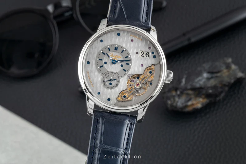 Glashütte PanoMaticInverse steel automatic men's watch 1-91-02-02-02-30 LP: 15100EUR [2602374]