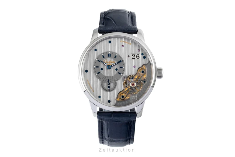 Glashütte PanoMaticInverse steel automatic men's watch 1-91-02-02-02-30 LP: 15100EUR [2602374]