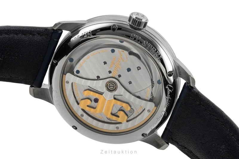 Glashütte PanoMaticInverse steel automatic men's watch 1-91-02-02-02-30 LP: 15100EUR [2602374]